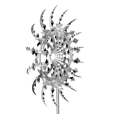 大型风动雕塑定制创意不锈钢风动力雕塑制作风力动能雕塑厂家园林