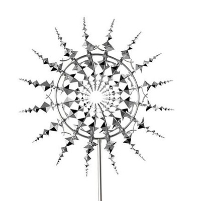 大型不锈钢风动雕塑风动电机创意园林城市户外景区定制不锈钢雕塑