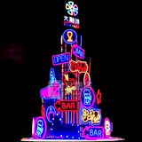 20年现货批发创意大型蛋糕造型带装饰品圣诞树 商场led灯圣诞装饰定制
