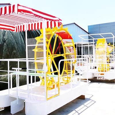 凡蒂洛夏季新款水上闯关设备脚踏水阻力划船机 水上行走器