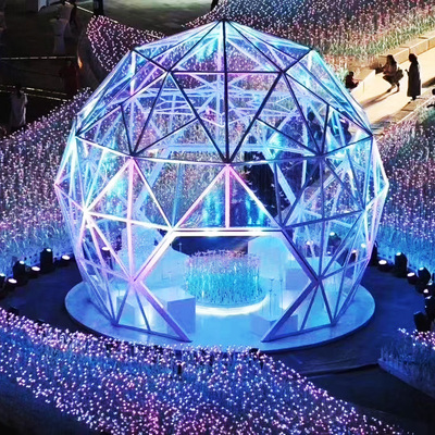 凡蒂洛厂家定做炫彩亚克力球 圣诞节商场定制商业美陈