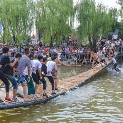 新款水上乐园 户外娱乐室内 水池网红桥摇摆桥 多种方案可以选择