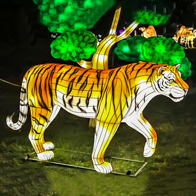 厂家定制春节元宵传统民俗花灯 12生肖花灯组公园大型装饰生肖花灯