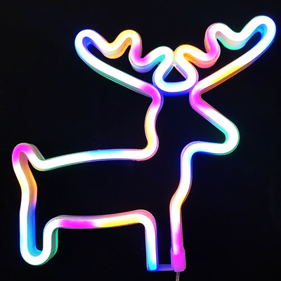 彩色led柔性霓虹灯厂家批发 光线柔美 梦幻霓虹灯造型墙