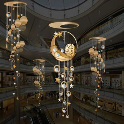 凡蒂洛大型厂家专业制作暑假商场美陈 商场中庭吊饰美陈装饰