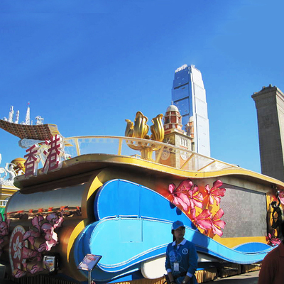 凡蒂洛巡游花车厂家 来图定制巡游彩船美陈道具