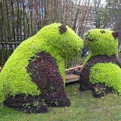 大型户外绿雕仿真牛绿雕城市美化马绿雕仿真植物景观鹿雕塑工艺品