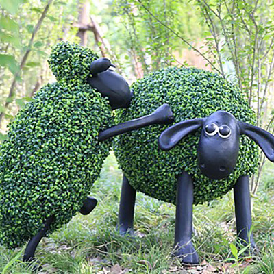 大型户外绿雕仿真绿雕城市美化绿雕 仿真植物景观蘑菇雕塑工艺品