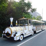 厂家定制儿童乐园游乐园大型仿真老式可动蒸汽火车轨道火车模型