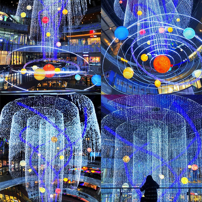 商场酒店购物中心中庭吊饰挂饰 美陈装饰 梦幻银河系