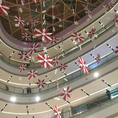 商场酒店购物中心中庭吊饰挂饰 美陈装饰 水晶琉璃雕塑