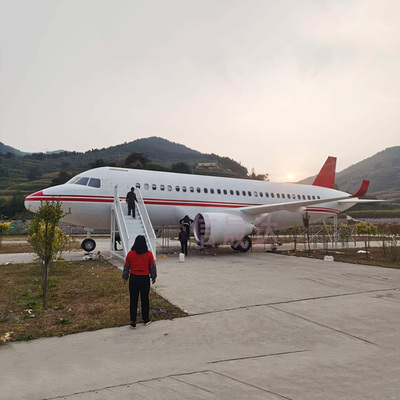 大型1：1铁艺航空大飞机模型客机餐厅教学机舱模拟仓波音学校模型