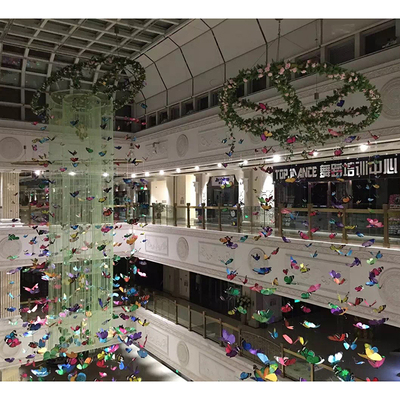 大型厂家专业制作圣诞节商场美陈 圣诞节商场中庭吊饰美陈装饰