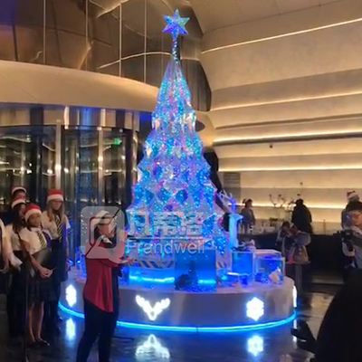 凡蒂洛品牌定制圣诞节装饰美陈炫彩亚克力圣诞树 立体圣诞树