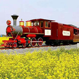 复古蒸汽火车定制定制北京房地产复古火车头来图定做