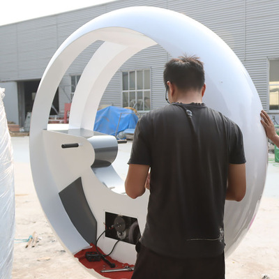 凡蒂洛定制景区互动装置钢结构水车 无动力水车精细制作