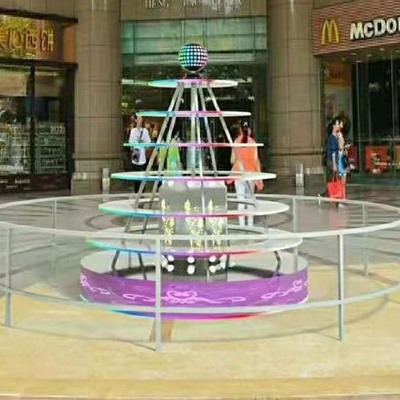 凡蒂洛自动旋转网红套圈机 七彩旋转互动游戏机定制