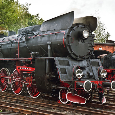 复古火车头热卖游乐园巡游火车造型设备