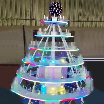 商用活动旋转套圈游戏机投掷套手机套礼品广场商场动漫城套圈机