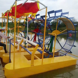 厂家销售加工定制定做网红划船机脚踩游乐机 水上互动 公园游乐