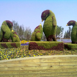 大型仿真绿雕创意造型景观绿雕动物雕塑稻草人工艺品制作公园美陈