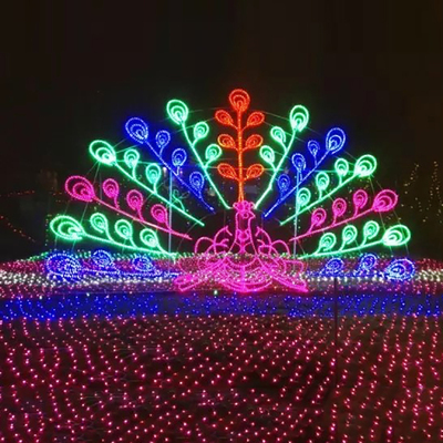 梦幻灯光节厂家专业制作 景区活动设备灯光造型