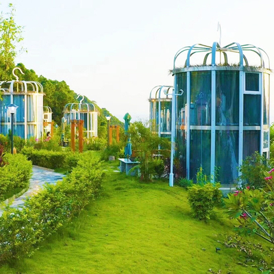 休闲度假屋设计森林生态氧吧鸟巢独立树屋自然景区度假木树屋