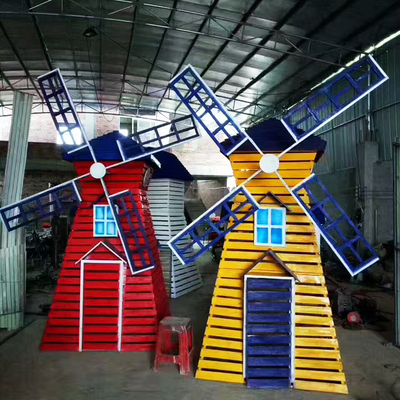 厂家供应公园广场风车摆件 专业定制户外风车 大型景观风车批发