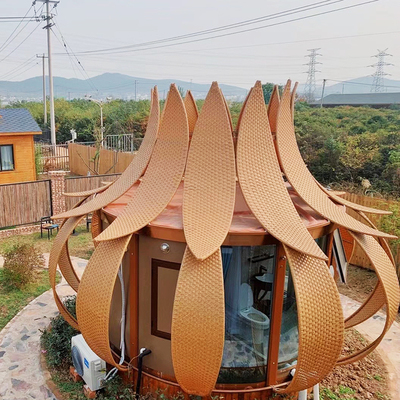 专业设计森林生态鸟巢独立屋回归自然主题度假木树屋定制