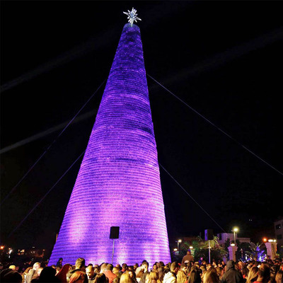 凡蒂洛新款豪华螺旋圣诞树 圣诞节大型发光场景布置