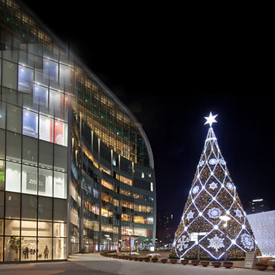 厂家直销 大型绿色组合圣诞树 圣诞美陈变幻装饰 酒店商场户外专