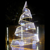 豪华大型框架圣诞树定制 三米至五十米户外大型圣诞树 发光圣诞树