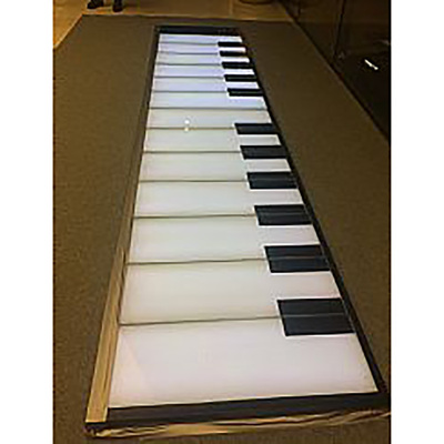 outdoor waterproof interactive amusement park giant led brick light kids floor piano pianos de piso