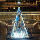 凡蒂洛定制放结构框架亚克力三角形大型圣诞树