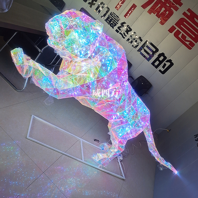 定制生产厂家亚克力炫彩美陈 商场老虎造型质量保证