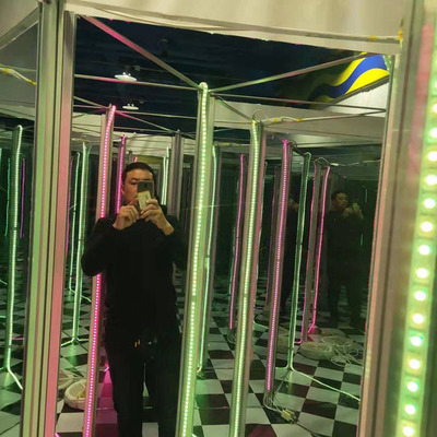 科技馆展览镜子迷宫时光隧道 大型益智游戏科普新奇游戏道具