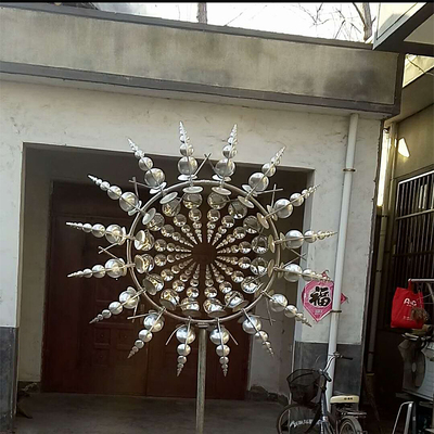 财源滚滚雕塑厂家 凡蒂洛户外园林景观不锈钢风动雕塑