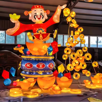 厂家供应节日庆典彩灯灯光造型主题乐园大型旅游活动人物花灯制作