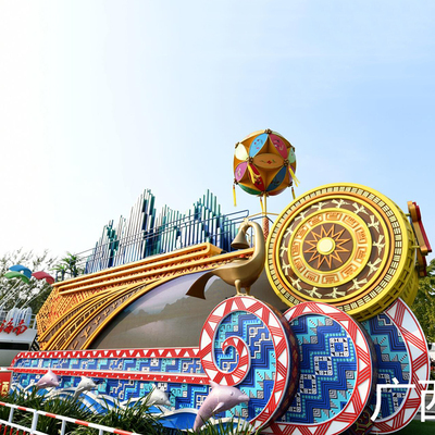 大型巡游花车制作 景区花车厂家专业制作彩车彩船