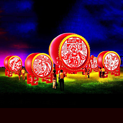 2021牛年新款大型灯展户外装饰 新年元宵灯会彩灯花灯现货批发