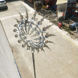 不锈钢风动雕塑厂家直销户外大型风能标志商场广场景区景观道具