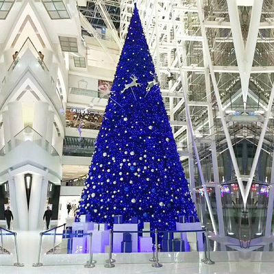 Outdoor high-end large spot Christmas tree mall LED luminous encryption frame Christmas tree customi
