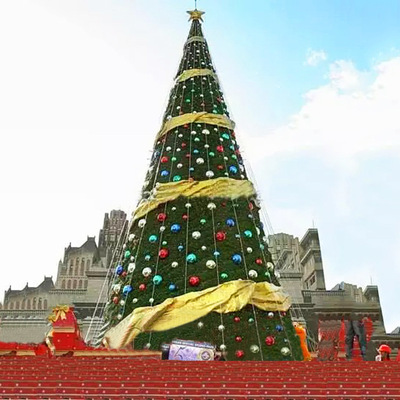 large Christmas tree 8m package installation Christmas tree luminous encryption outdoor wind
