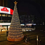 大型LED发光圣诞树商场酒店景区户外场景装饰异型圣诞树定制厂家