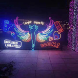 Lighting painting building body modeling character lamp shopping mall hotel wall beautiful and brigh
