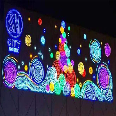 Lighting painting shopping mall beautifying outdoor wall lighting LED curtain wall lamp painting ext