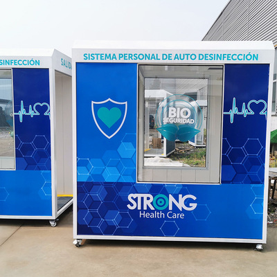 new device disinfection of hands disinfection cabinet and sanitizing booth with face recognition