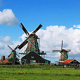 厂家直销景观大型荷兰风车 户外防腐木风车电动 各类景观美陈风车