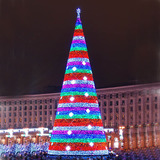 3米-20米大型户外异形圣诞树 大型钢结构圣诞树 户外发光圣诞装饰