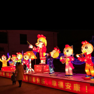 春季元宵节灯会 花灯造型外景环境布置灯光秀梦幻灯光节 花灯制作